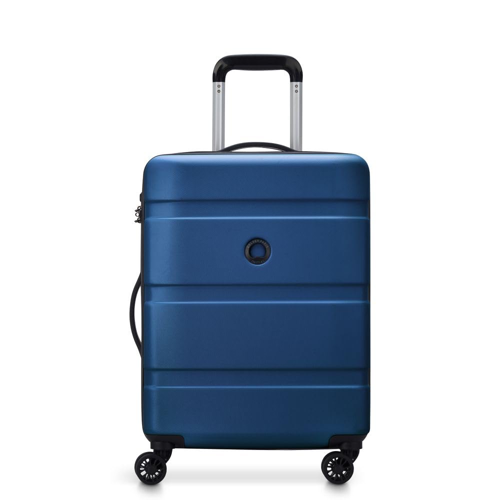 DELSEY Paris - Airship 2.0 - Valise Cabine Rigide 55x39x20cm - 32L - S - Bleu
