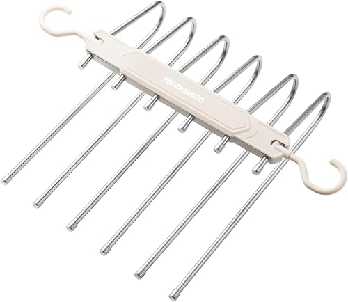 Perchas para pantalones que ahorran espacio  Perchas para colgar ropa, organizador de perchas para jeans, pantalones percheros, bufandas, armario,