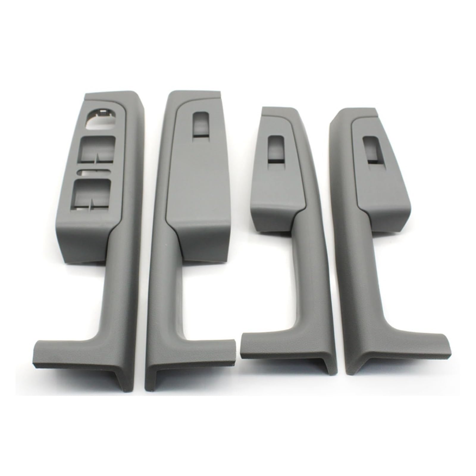 TRASH BIN Interior Inside Door Handle Car Interior Front Rear Door Handle Armrest Frame Switch Control Panel Trim for Skoda for Superb 2008-2013(4PCS Gray)