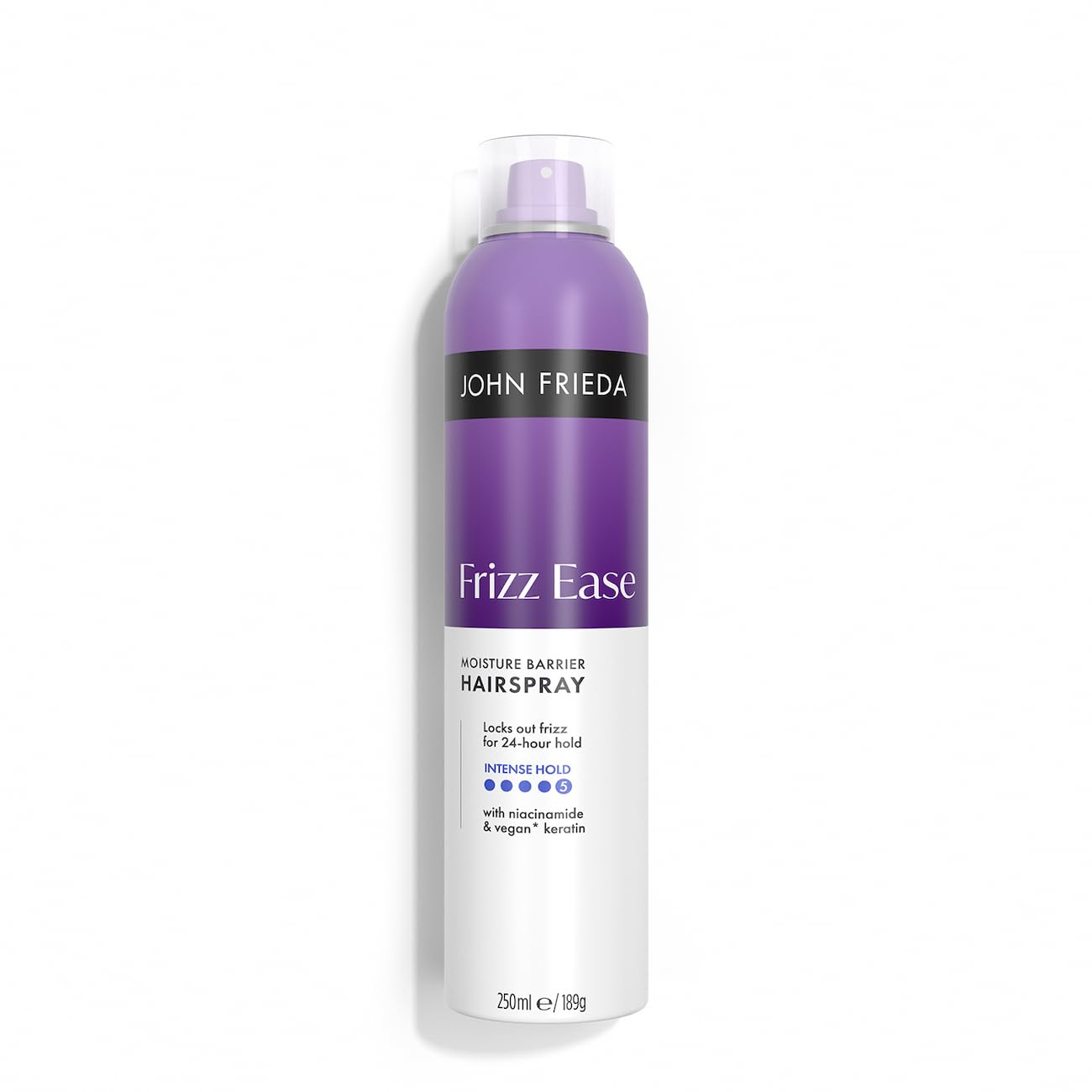 John Frieda Frizz Ease Moisture Barrier Hairspray 250ml. Anti Humidity Hair Spray for Flexible Hold and Frizz Control