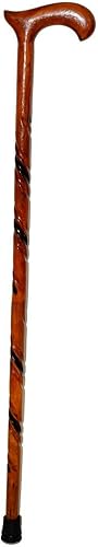 Bastón de madera para hombre, triple torcedura Derby, bastón hermoso regalo