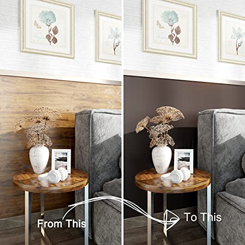 Decotalk Brown Wallpaper Stick And Peel Brown Contact Paper 12" X200” Brown Wallpaper For Bedroom Decorative Dark Brown Contact Paper For Cabinets Brown Wall Paper For Walls Removable Wallpaper Matte #TOP5