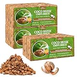 Riare Sustrato de chips de coco para plantas, sustrato de coco de alta expansión, mantillo de cáscara de coco para flores de jardín, hierbas, plantación (6)