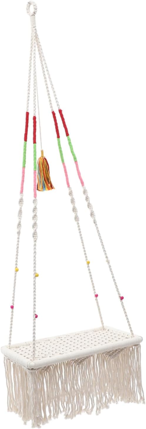 BESPORTBLE Hanging Cat House Breathable Macrame Cat Bed for Indoor Use for Kittens and Pets Stylish Easy Suspension