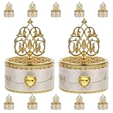 Boîtes à dragées pour mariage : une boîte décorative peut créer une surprise mémorable pour vos invités lors de fêtes et festivals ; élégantes boîtes à bonbons pour les mariages