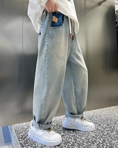 Stylish Boys Sport Pants Durable Straight Leg Design Comfortable Elastic Waist Perfect for Everyday Activities2