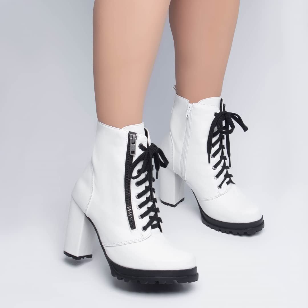 Bota Coturno Tratorada c/Ziper e Cadarço (34, Branco) em promoção! Veja a oferta e mais achadinhos de Botas 5 Hoje é o melhor dia para comprar Bota Coturno Tratorada c/Ziper e Cadarço (34, Branco) com aquele preço maroto! Promoção! Aproveite a oferta! 5
