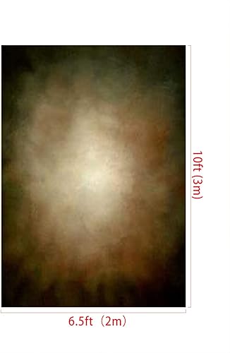 Miniatura 2 de Kate Fondos de fotografía abstracta de 6.5 pies de ancho x 10 pies de alto, fondo de estudio de fotografía de retrato marrónverde de microfibra (un