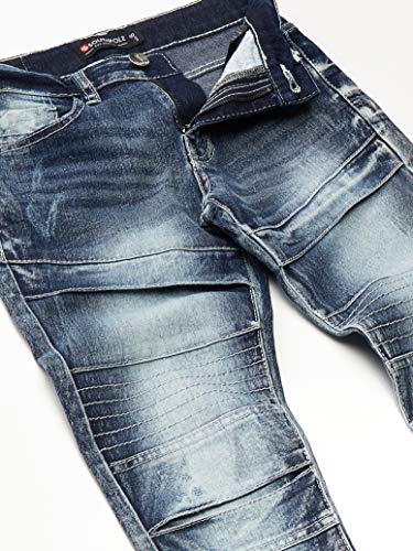 Southpole Calça masculina confortável elástica moderna em designs variados, Ice Blue 33, 16