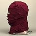 Shqncoh Cosplay Mask Knitted Scary Red Breathable Full Head Hood Balaclavas Accessory Props Halloween