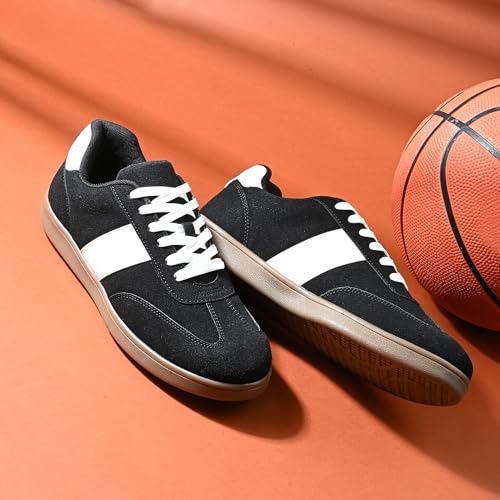 Image of Cruiser Men's Sneakers | Classic Suede Casual Shoes for Men|Trendy Retro Lace-Up Low-Top Court Shoe with Gum Sole|Perfect for Casual,College,Skating,Party,Outdoor,Walking, Travel & Everyday Wear(2665)