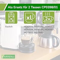 Harren24 Padhalter CP0398/01 für 2 Tassen kompatibel mit Philips Senseo Kaffeepadmaschine Switch HD6591 HD6592 HD6593 HD6594 HD6596 HD6597 HD7891 HD7892 – Ansicht 3