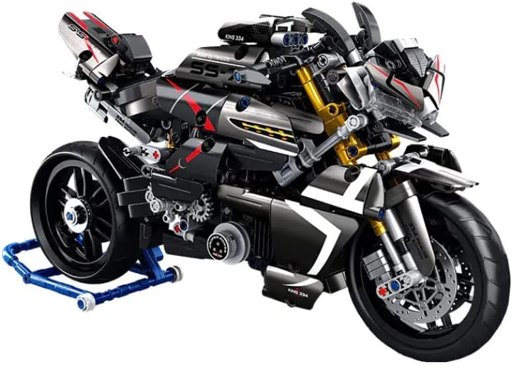 FULHOLPE Kit de construcción de motocicleta para Suzuki B-King Superbike, Construye un modelo de motocicleta, MOC Racing Bloques de construcción de
