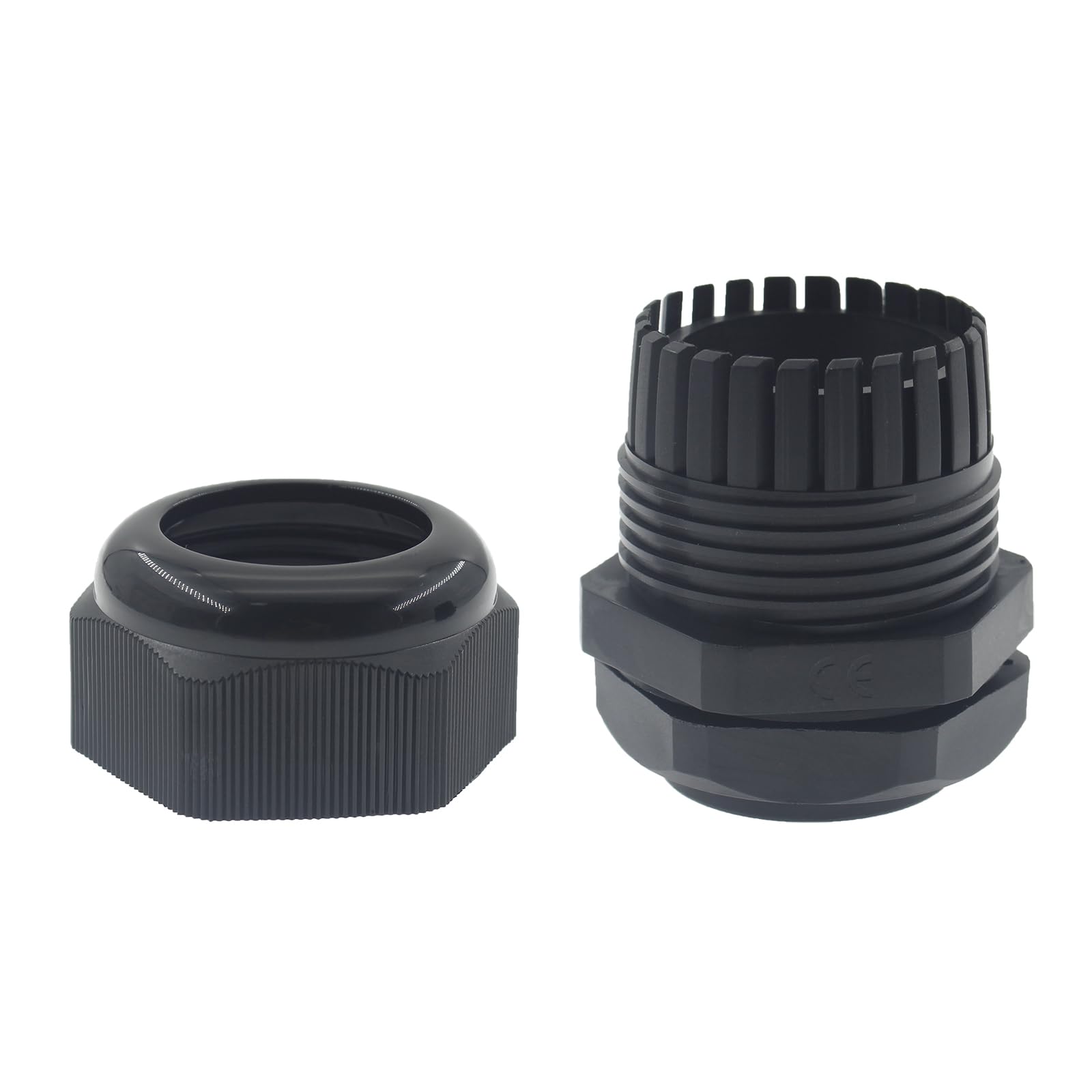 Presa per cavo in nylon NPT da 2,5 cm, 20 pezzi, impermeabile, con pressacavo regolabile, connettore IP68, certificazione CE ROHS, gamma di cavi 18-25, nero