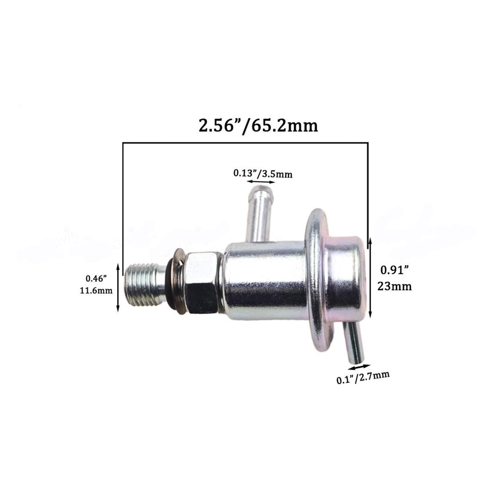 NEGRO Regolatore di pressione del carburante 3.0Bar, adatto for Toyota, Pickup 4Runner T100 3.0L V6, adatto for Hilux 4Runner 4WD 1988-1994 2328065010 64037 23280-65010 Controllo della pressione del c