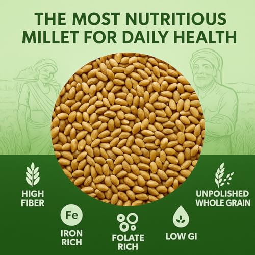 Image of ADITHI MILLETS Browntop Millet Rice 1.5kg (500g x 3 Pack) | Choti Kangni /Andu Korralu /Korale | Unpolished Whole Grain | High Fiber | Stone-Free | Natural & Healthy