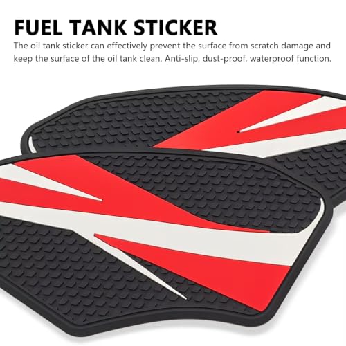 Image of for YZF-R7 yzfr7 2026 New Accessories Fuel Tank Anti-Slip Stickers Side Guards Knee Anti-Slip mats Protective Stickers 7-piece Set Rubber Fuel Tank Stickers Tank Pads Tank pad Gas (2026 Red)
