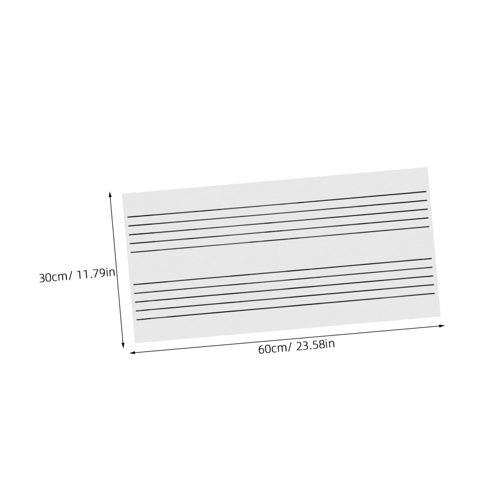 Magnetisches Tragbares Whiteboard mit Fünf Notenlinien Wiederverwendbar und Abwischbar Multifunktional als Nachrichten und Memo Tafel für Musikunterricht Haushalt und Büro