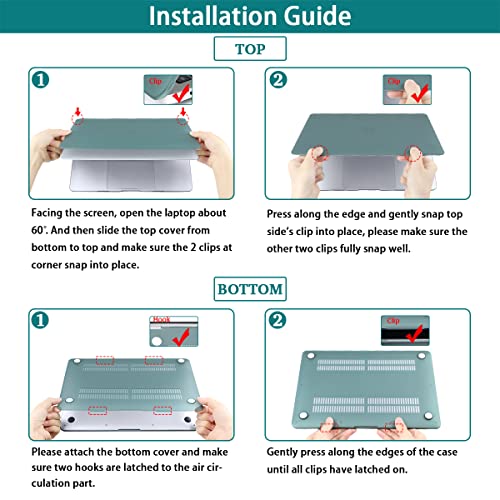 Teryeefi Compatible With Macbook Pro 13 Inch Case 2020 2021 2022 2016-2019 Model M1 & M2 A2338 A2251 A2289, Hard Shell Case & Keyboard Cover For Macbook Pro 13 With Touch Touch Bar, Tropical Leaf #TOP6