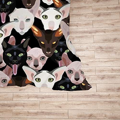 Linge de lit chat dessin animé 3 pièces pour lit simple facile à laver - 6