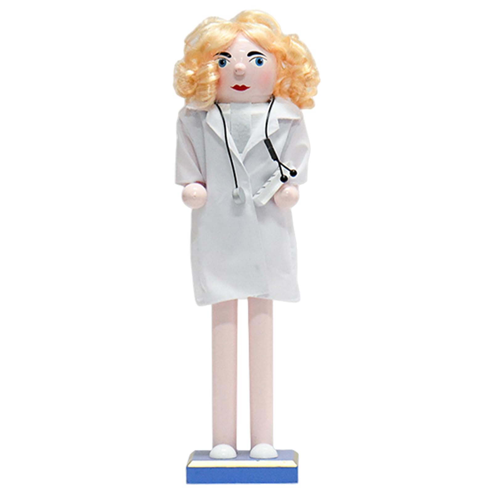 Hsioluted Nurse Wood Nutcrackers Holiday Decorative Nurse Wood Nutcrackers Figurine Unique Christmas Ornament Holiday Ornament