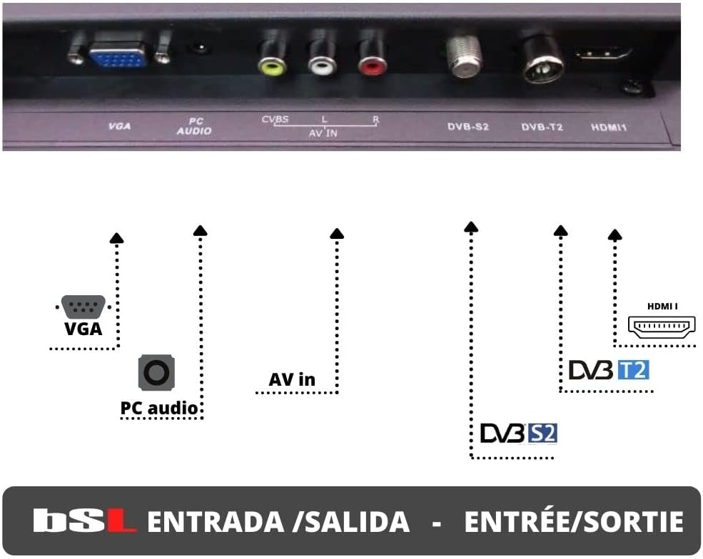 BSL - BSL-32T2, TV 32 LED HD 1366x768, 60Hz, USB, DVBT2, DVB-S2, Ci+, mYPbPr, 3 HDMI BSL - BSL-32T2, TV 32 LED HD 1366x768, 60Hz, USB, DVBT2, DVB-S2, Ci+, mYPbPr, 3 HDMI