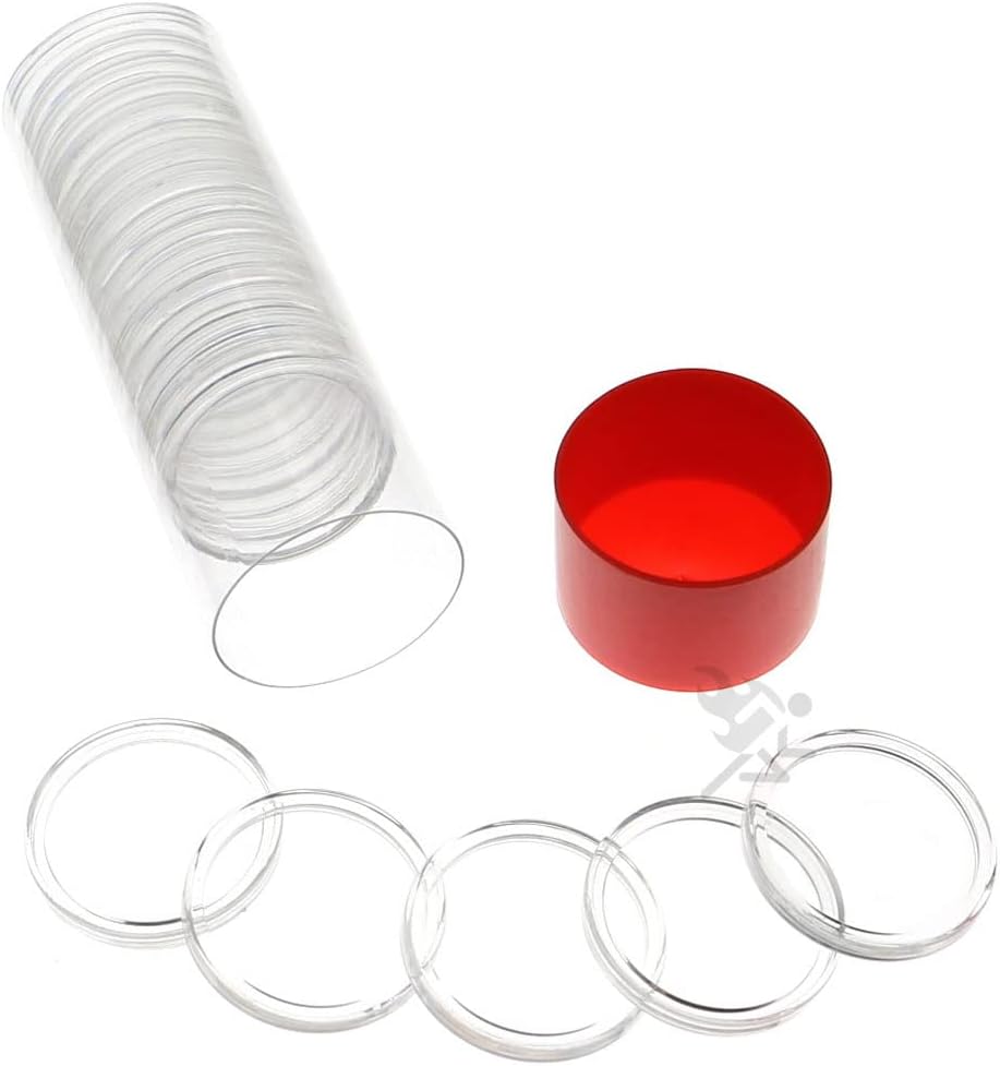 Red Capsule Tube & 20 Direct Fit T30 AirTite Coin Holder