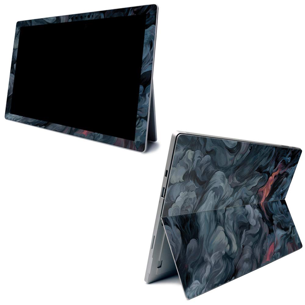 MightySkins Carbon Fiber Skin for Microsoft Surface Pro 7 - Storm Cloud | Textured Carbon Fiber Finish | Easy to Apply, Remove, and Change Styles | Made in The USA (CF-MISURPR7-Storm Cloud)