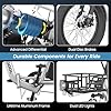 MOONCOOL Electric Tricycle for Adults, 500W/750W 48V Folding Electric Trike Peak Power 1100W, 20"x3.0" Fat Tire 3 Wheel Ebike, Aluminum Adult Tricycle with Removable Battery, Rear Differential #4