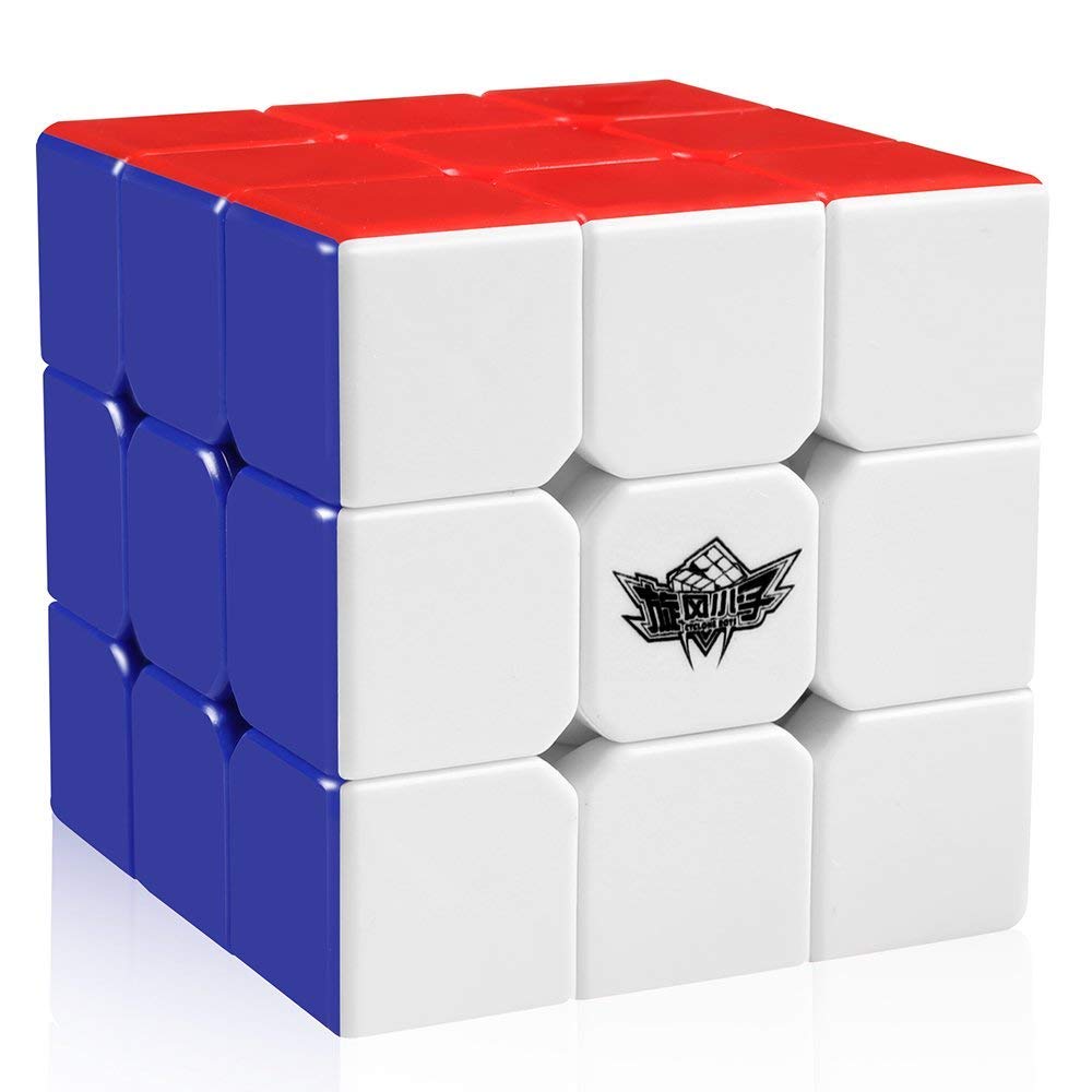 Cyclone Boys Rubix Cube 3x3 Stickerless 3x3x3 Speed Cube Magic Cube Puzzles Toys 56mm
