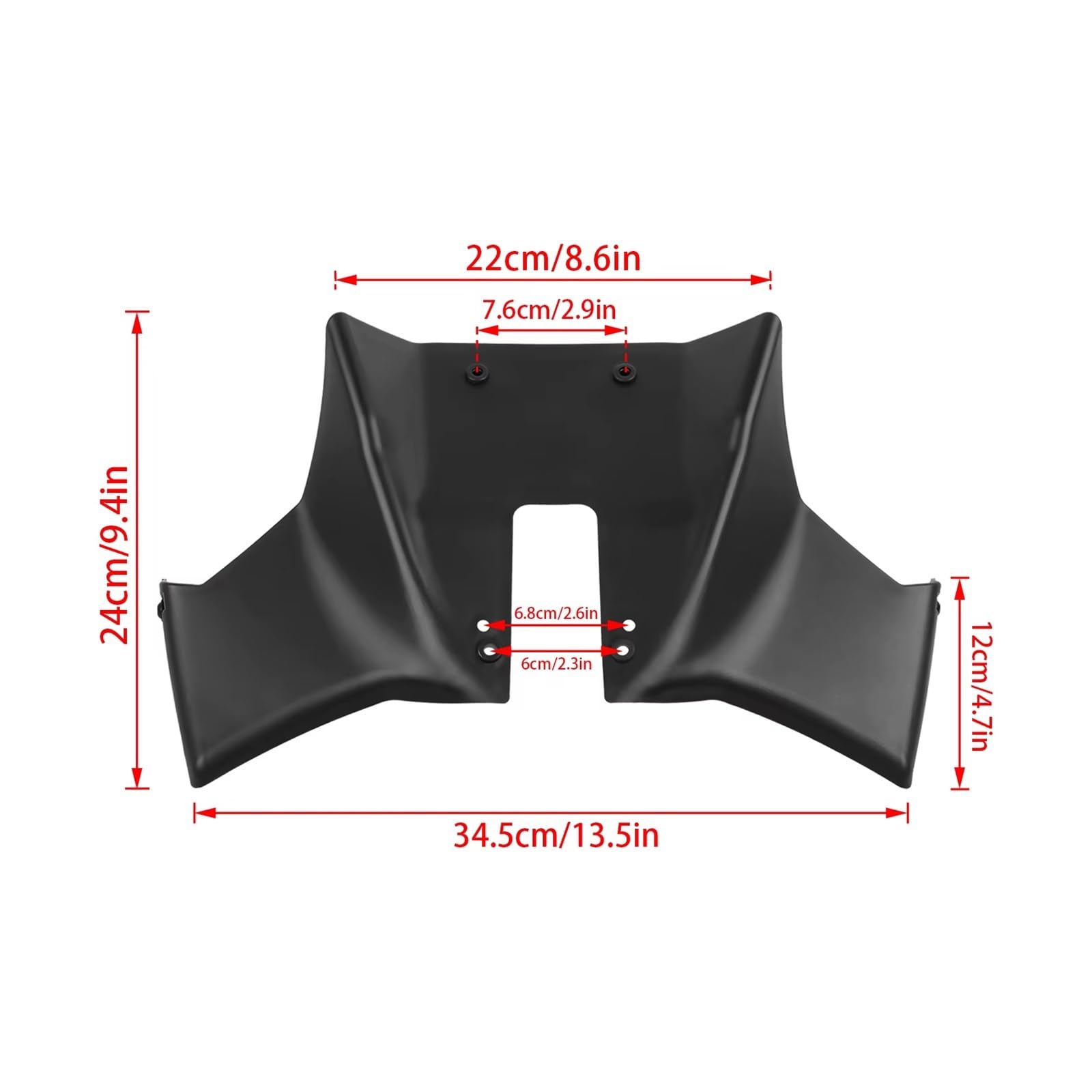 Parabrezza moto Motocicletta Naked Downforce Winglet Aerodinamica | Per Suzuki GSX 8S GSX8S GSX-8S 2023-2025 Facile da installare durevole e anticorrosione(Carbon Fiber)