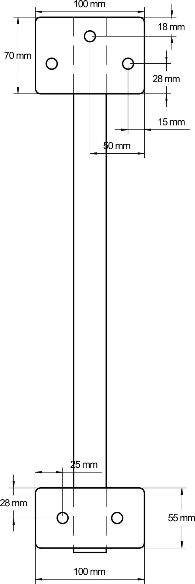 Pronomic Coppia di Supporti da Parete WSM-1 per Casse Acustiche, Peso: 2 | Supporto da parete in acciaio per casse, Portata massima 40 kg, Distanza dalla parete da 25 cm a 35 cm, Altezza totale: 49 cm