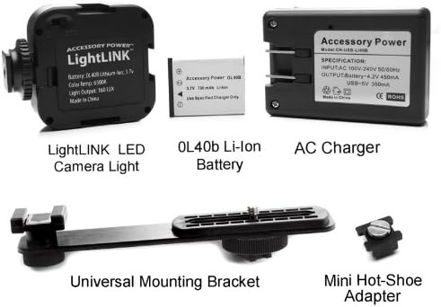 Miniatura 6 de ENHANCE Panel de luz recargable para cámara de video con 36 bombillas LED regulables, difusor integrado y soporte de montaje universal, funciona con