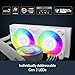 ARCTIC Liquid Freezer III Pro 240 A-RGB (White) - AIO CPU Cooler, 2 x 120 mm Water Cooling, 38 mm Radiator, PWM Pump, VRM Fan, AMD AM5/AM4, Intel LGA1851/1770 Contact Frame - White