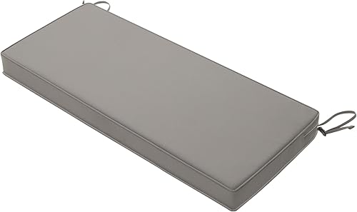 Favoyard - Cojín de banco para exteriores de 48 x 18 pulgadas, impermeable, para muebles de patio, el color resiste 3 años, para el sofá de jardín o