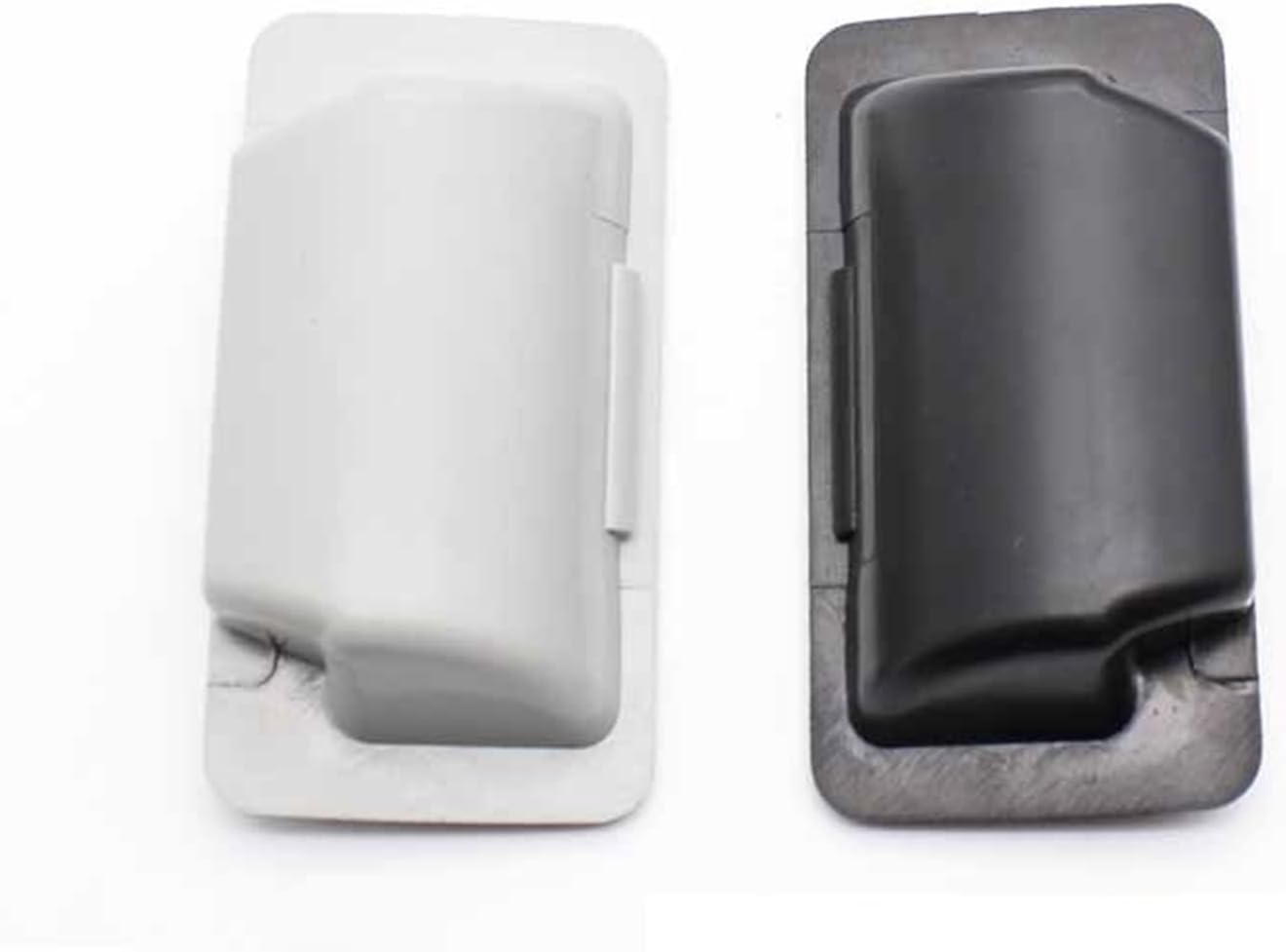 Plastic Handle Clasp Iron Cabinet Door Clasp Box Lock Ls102-3 Handle ABS Square Black Plastic Dark Handle 1Pcs(Black)