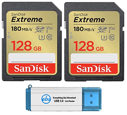 Amazon | SanDisk 128GB Extreme SDカード(2枚パック) SDXCメモリー