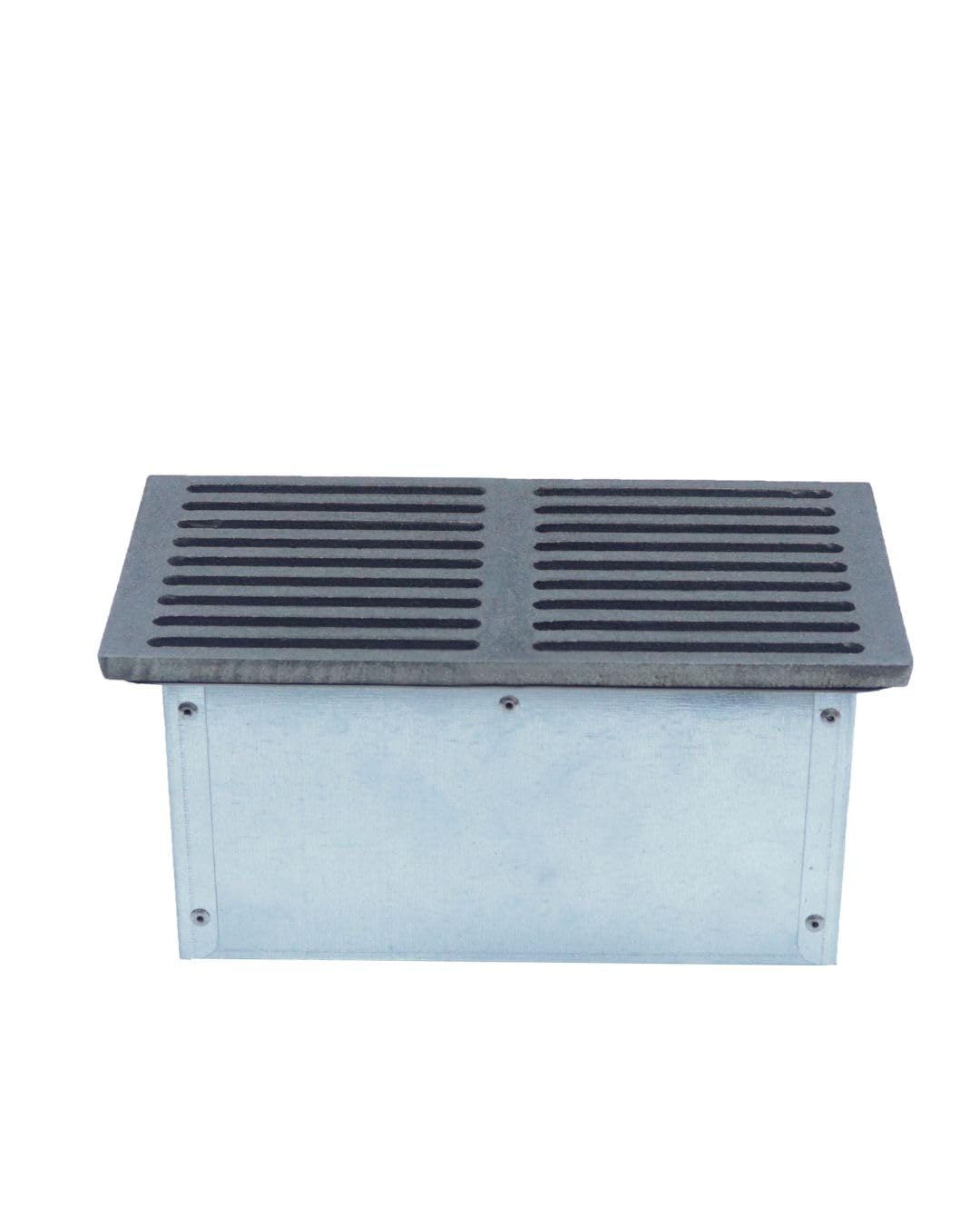 FONDERIA BONGIOVANNI | Griglia in Ghisa | Griglia per Camino | Stufa Pellet | Barbecue Fondello per Cenere | 29,5x15 cm | con Cassetto Raccolta Cenere | Altezza 14H | Accessori Camino