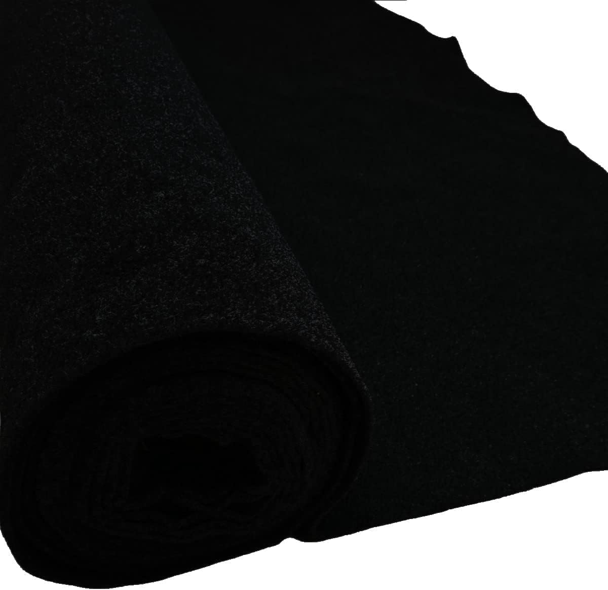 Moquette (2 m) Taglio di 200 x 160 cm in moquette nera per tappezzeria, camperizzare e altri - Kadusi