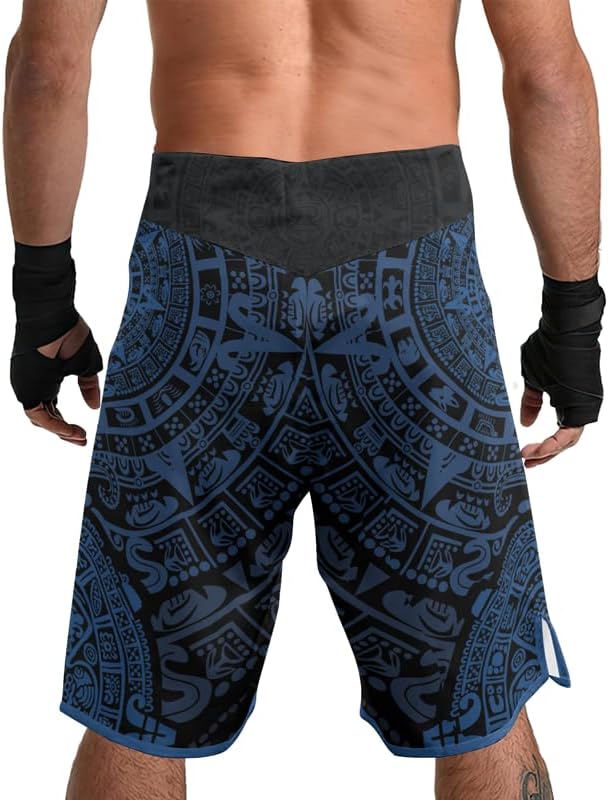 Aztec MMA Shorts – Men’s Fight Shorts for Cage Fight Muay Thai Jiu-Jitsu BJJ Boxing Grappling