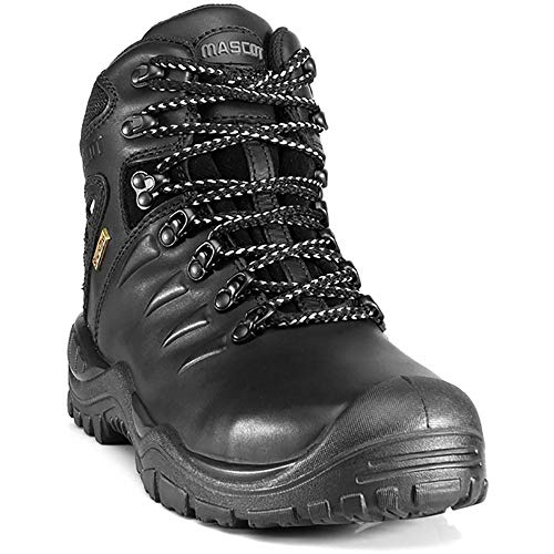 Mascot F0169-902-09-1148 Kamet Plus, Calzado De Protección De Cuero Para Hombre, Negro, Tamaño 1148 EU