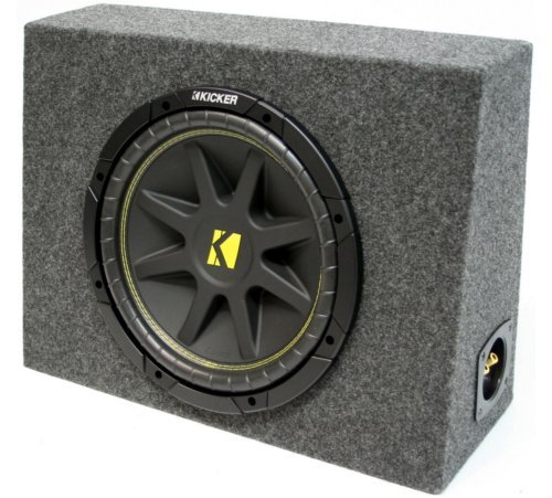 American Sound Connection ASC Package Single 12" Kicker Sub Box Regular Cab Truck 3/4 MDF Subwoofer Enclosure C12 Comp 300 Watts Peak