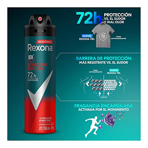 Desodorante Rexona Masculino Antibacterial 150ml