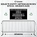 Angry Bull Barricades Barricade in a Box 2.0 - Heavy Duty Interlocking Steel Barricade, 8.5 Ft. (Hot Dipped Galvanized, Flat feet)