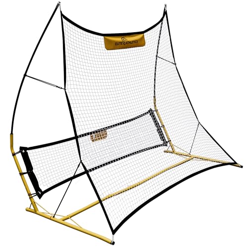 Elite Athletics 2 in 1 Soccer Rebounder Net, Soccer Bounce Back Net with Carrying Case