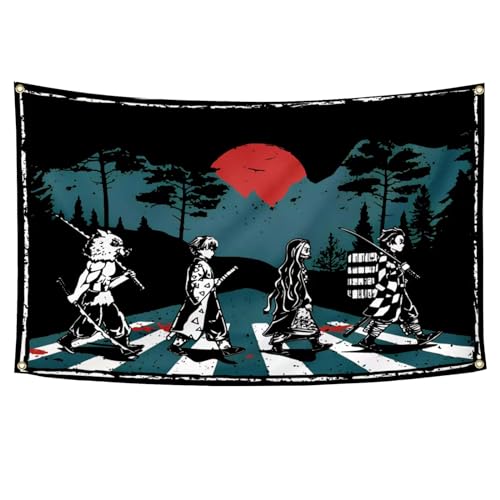 Anime Tapestry 3x5Feet Funny Flag Banner Wall Hanging Wall Dcor for Dorm Bedroom Home Dcor