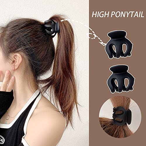 18 Pcs Hair Clips for Women - Claw Clips for Thick Hair Large, Small, Mini - Black Hair Accessories for Women and Girls - Image 3
