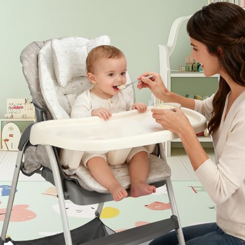 canbeyond High Chair Cover Compatible with Graco - Detachable & Machine Washable, Soft Padding with Neck Support, 4-Season Universal Seat Pad