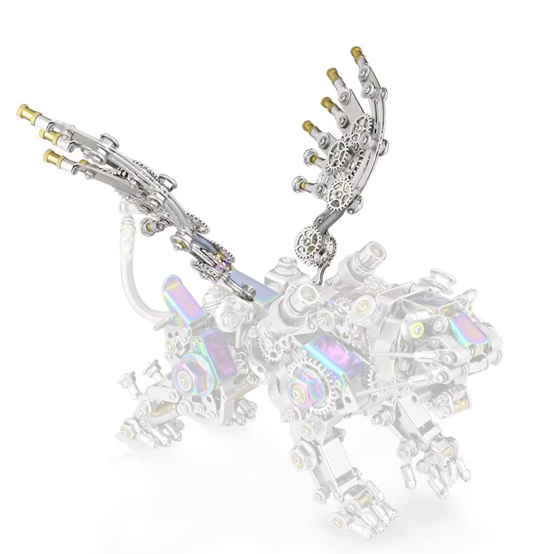 Helixsun ZYX006 3D Assembly Tiger Wings1 Pair, The L-Size Wings is Suitable for Kangning Tiger and Fugui Tiger to Make Your Tiger Model Leap into The Sky