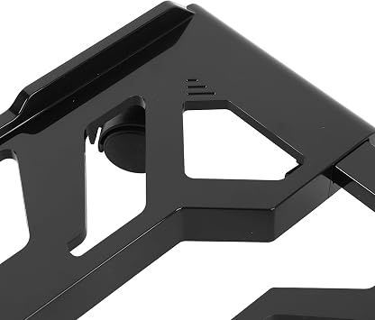 Adjustable Mobile CPU Stand, ABS Computer Tower Stand with 4 Locking Wheels, 20 to 28 Cm Width, 32 Kg Load, Protective Railings for Office Home Gaming Desk